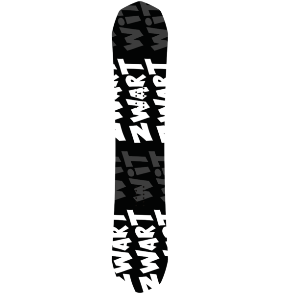 Planche de snowboard noir et blanc