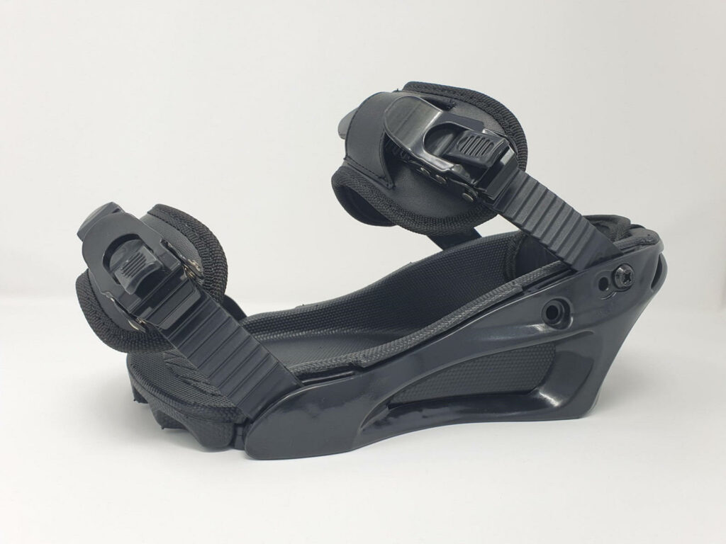 Snowboard trampoline bindings