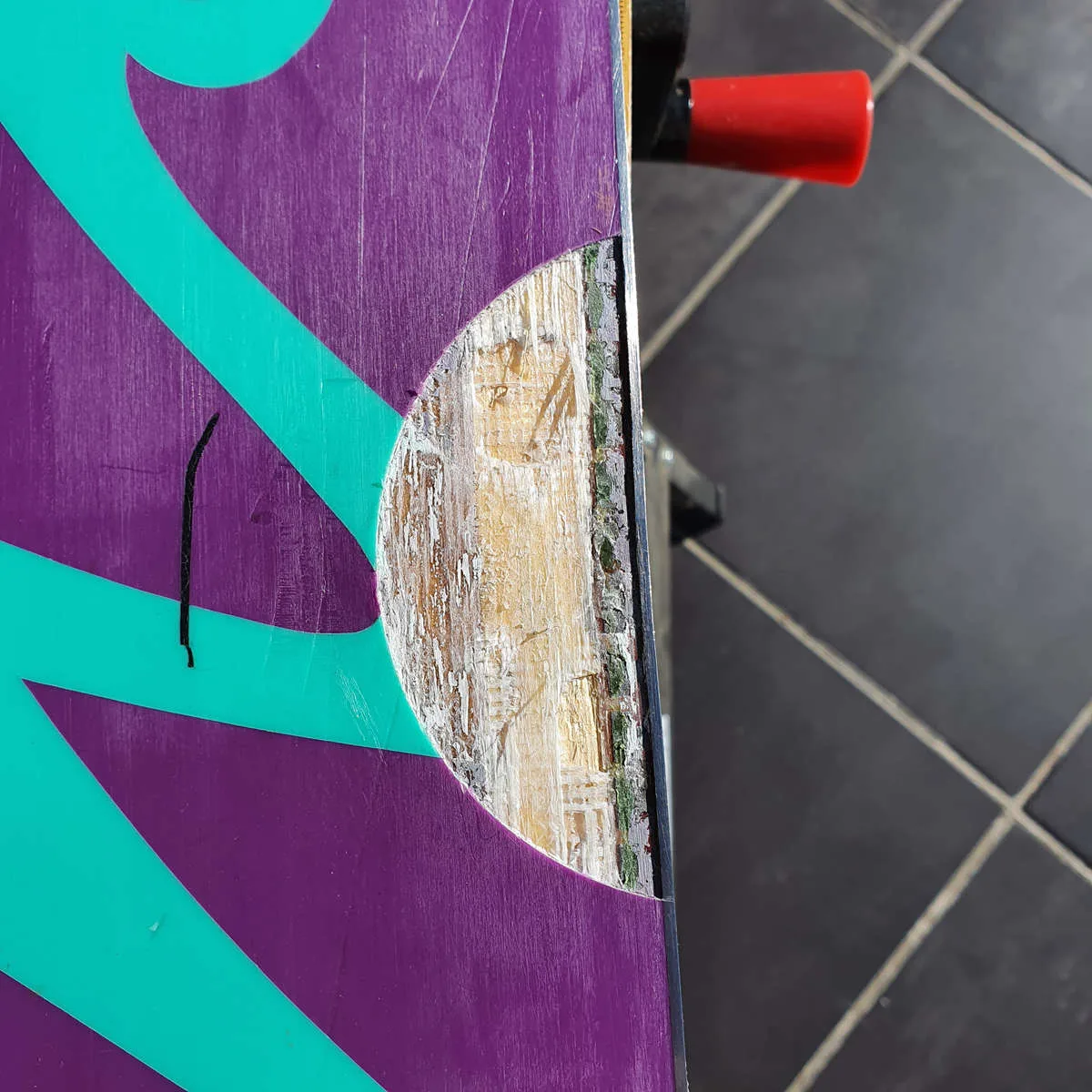 snowboard and ski base repair template