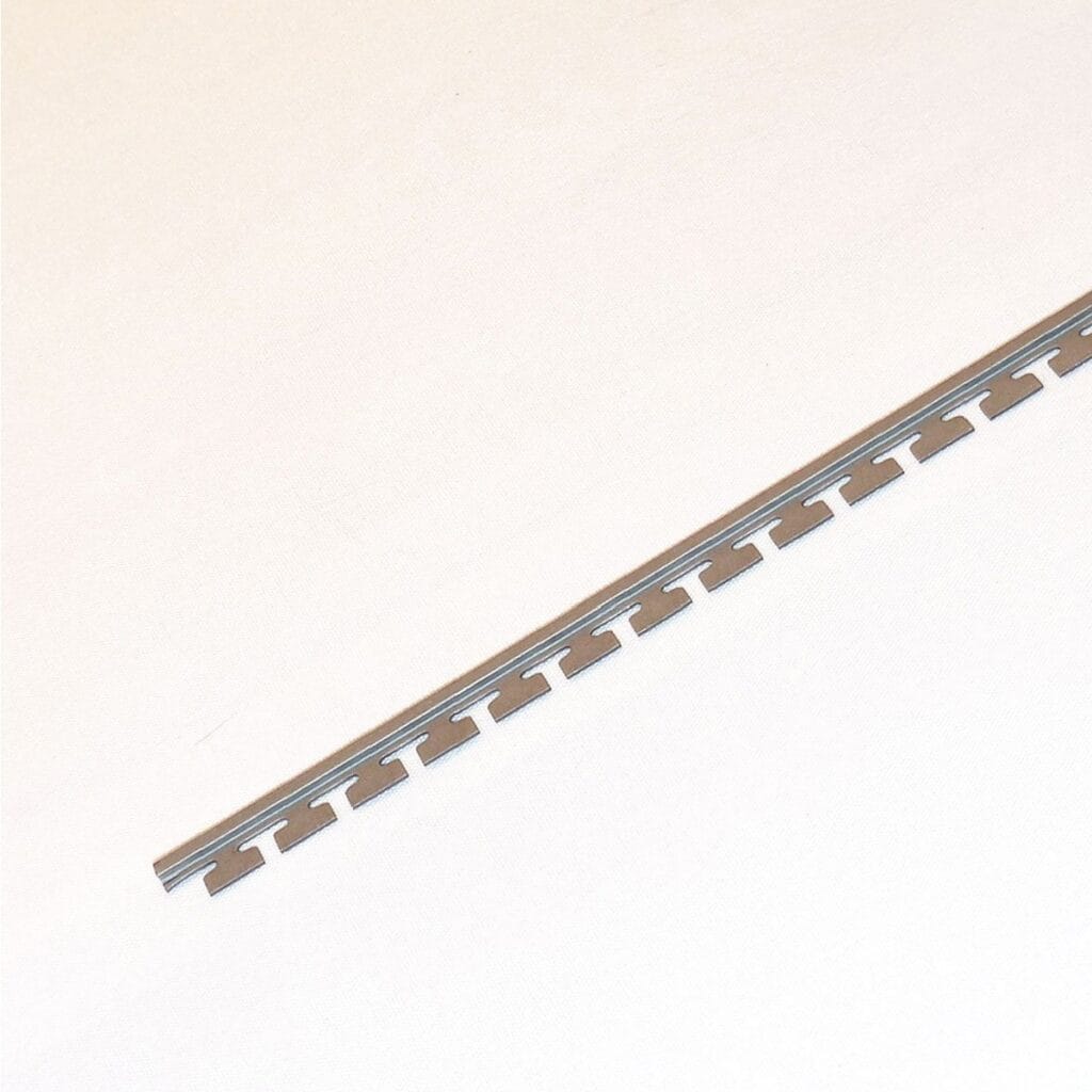 edge strip, stalen rand ski of snowboard